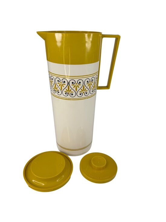 aladdin Other - Aladdin Beverage Butler Vacuum Insulated Pitcher Thermos 1-Qt Yellow MCM 70s